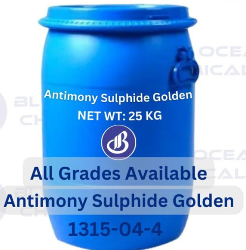 Antimony Sulphide Golden, CAS No. : 1315-04-4