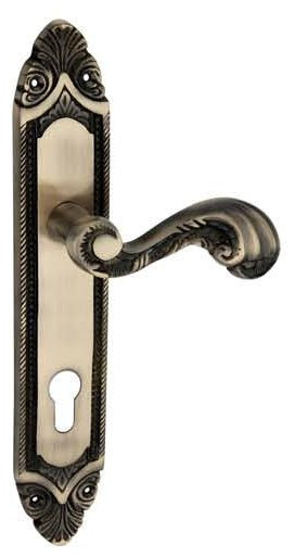Krone Antique Finish Chicago Brass Mortise Handle