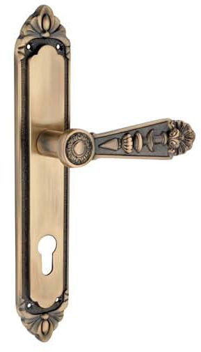 Krone Antique Finish Eliza Brass Mortise Handle, Packaging Type : Paper Box