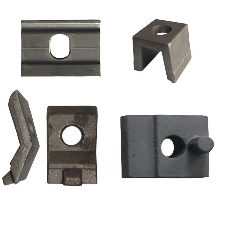 Automatic Coated Metal rail clamps, Color : Black