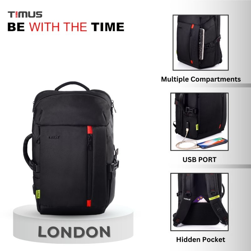 Timus London 28liters Water Repellent Anti-theft Laptop Backpack