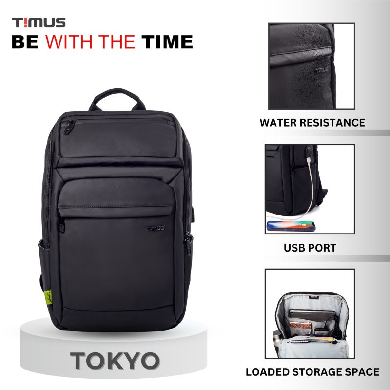 Timus Tokyo 28LitersSmart Tech Water Repellent Anti-Theft 15.6 Inch Laptop Backpack