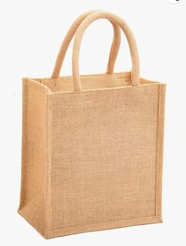 Brown Plain Jute Bag for Packaging Grocery