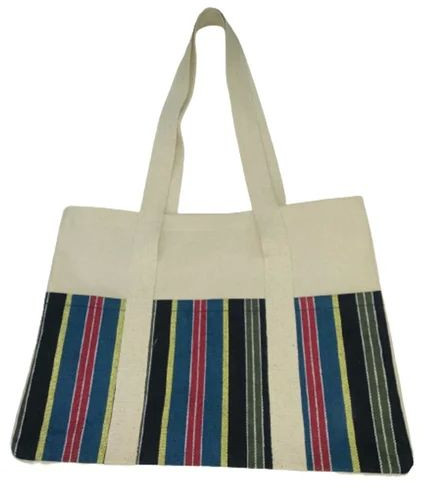 Canvas Zari Shopping Bag, Capacity : 4 Kg