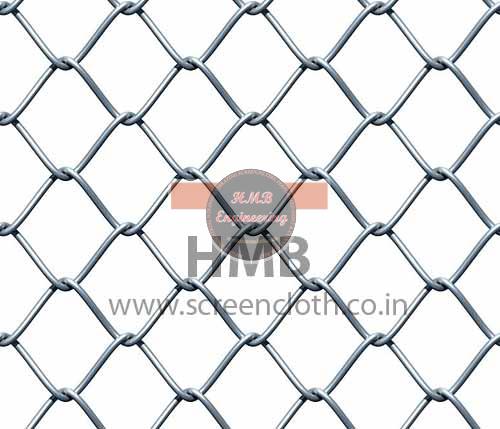 Coated Steel Chain Link Fencing, for Indusrties, Length : 10-20mtr, 20-30mtr, 30-40mtr, 40-50mtr