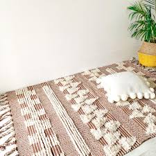 Plain Smooth Hand Woven Rugs for Home, Floor