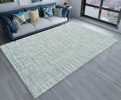 Plain Cotton Living Room Carpet for Homes