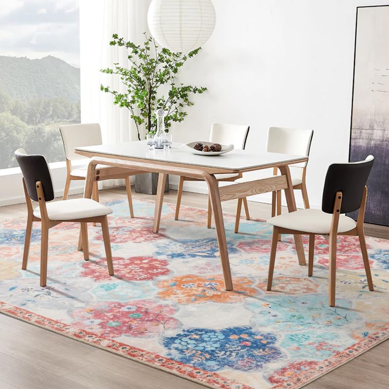 Printed Dining Room Floor Carpet for Homes