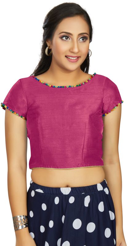 AF2856 Ladies Fancy Pink Blouse