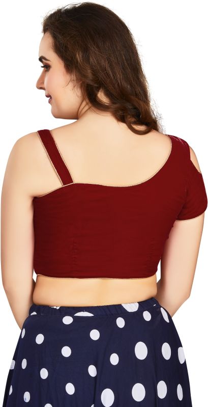 AF2869 Ladies Fancy Maroon Blouse