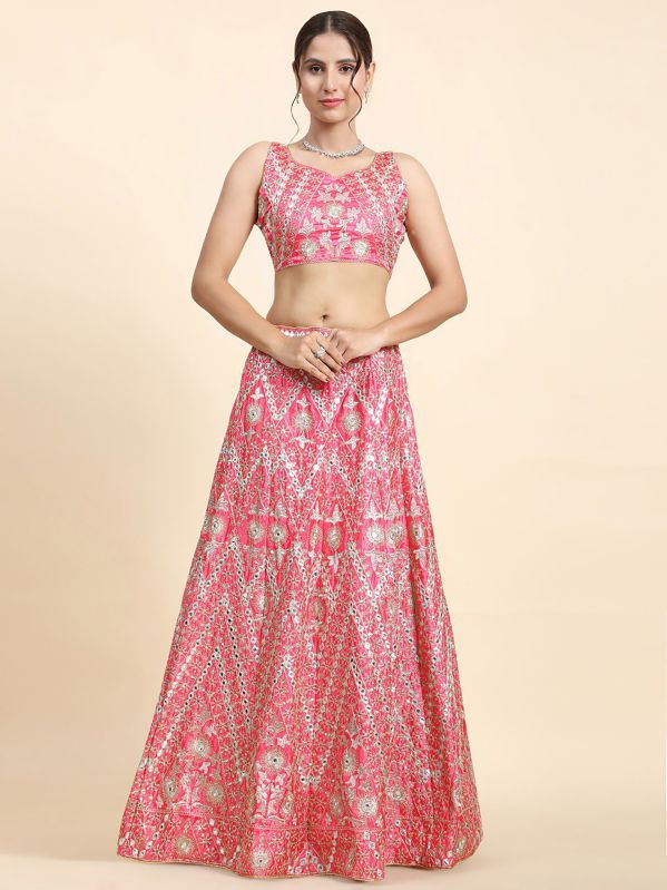 AF5084 Ladies Pink Fancy Lehenga Choli