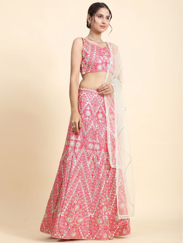 AF5084 Ladies Pink Fancy Lehenga Choli