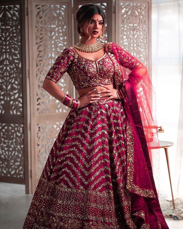 AF5086 Ladies Magenta Fancy Lehenga Choli