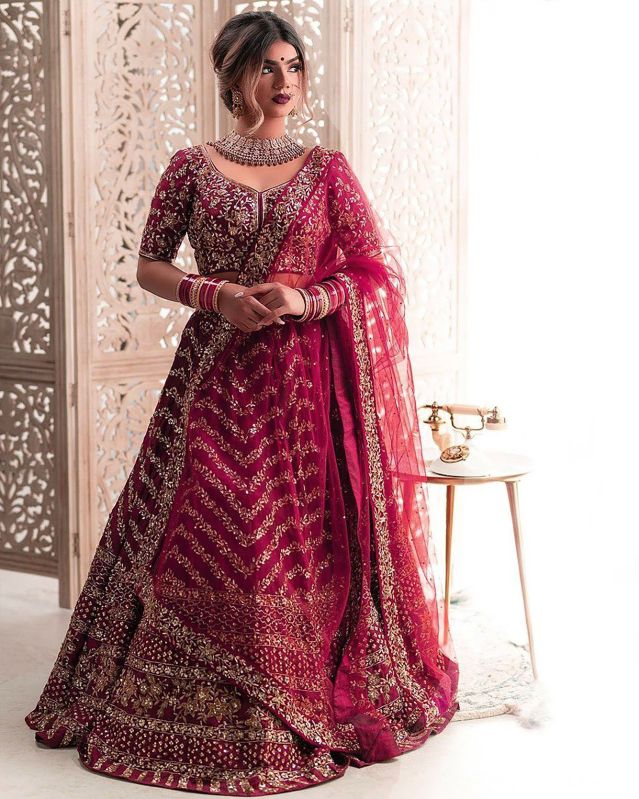 AF5086 Ladies Magenta Fancy Lehenga Choli