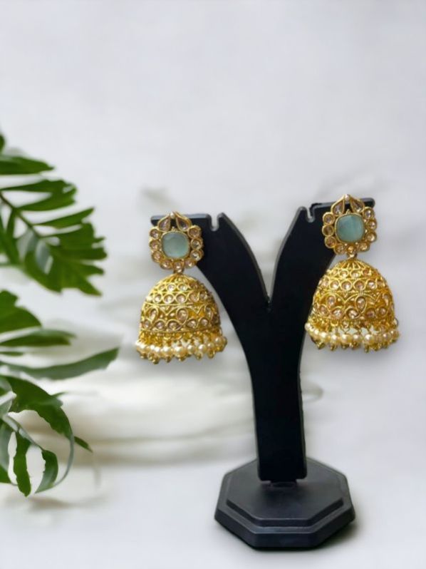Jhumka Earrings 14k Gold Plated