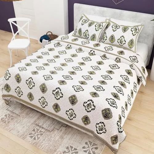 Designer Cotton Double Bedsheet, Color : Multicolor