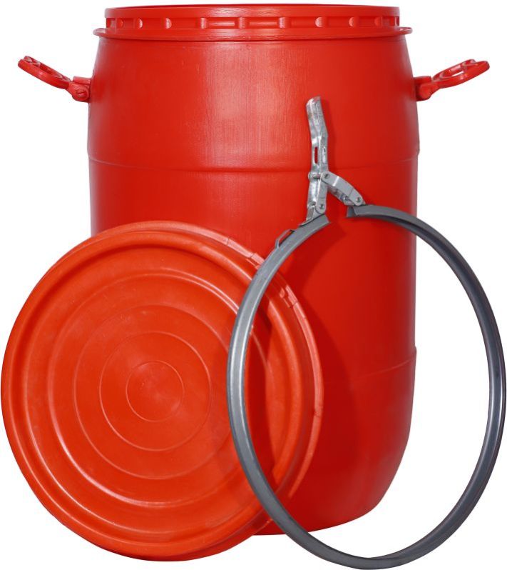 Red Plastic Drum