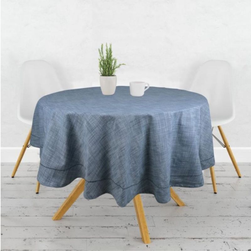 Linen Round Table Cover, Technics : Print