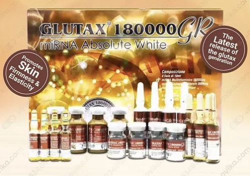 Glutax 180000 GR MiRNA Absolute White Skin Whitening Injection