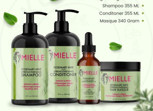 Mielle Bundle Natural Rosemary Scalp Hair Strengthening Oil