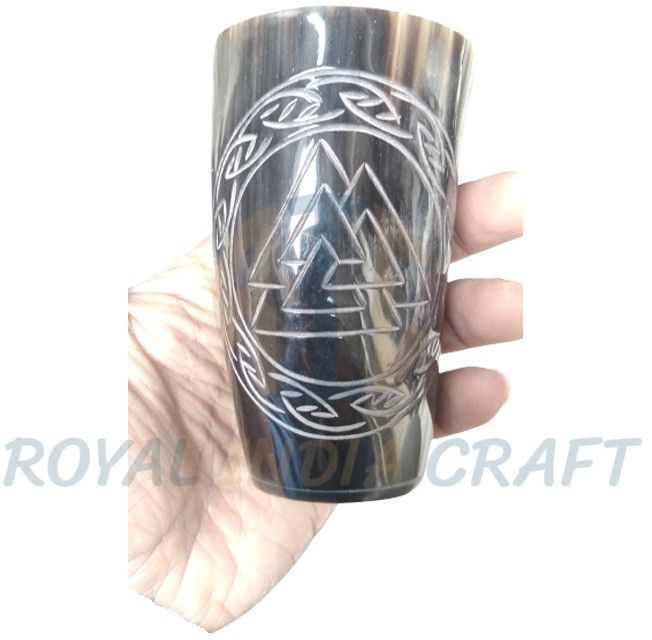 Engraved Horn Glass