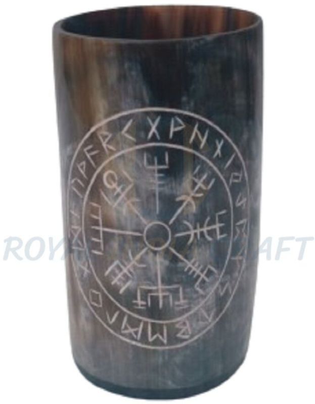 Engraved Horn Glass