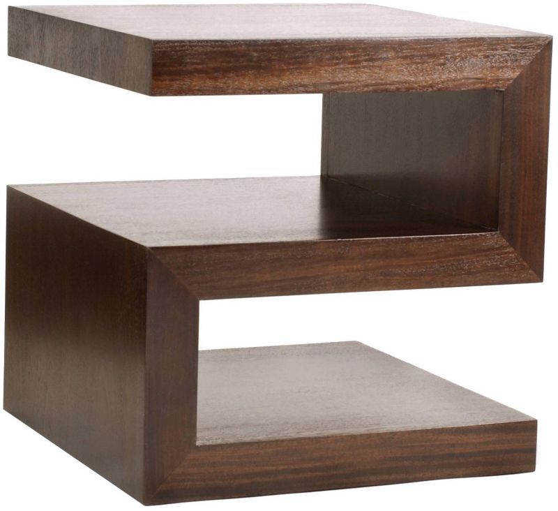 Polished Modern Wooden Side Table for Hotel, Home