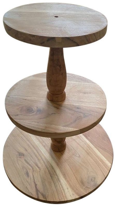 Three Tier Wooden Cake Stand