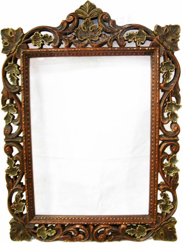 Polished Vintage Wooden Wall Mirror, Packaging Type : Carton Box