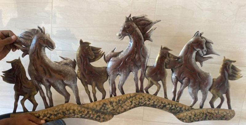 Decorative Seven Horse Wall Art for Gifting