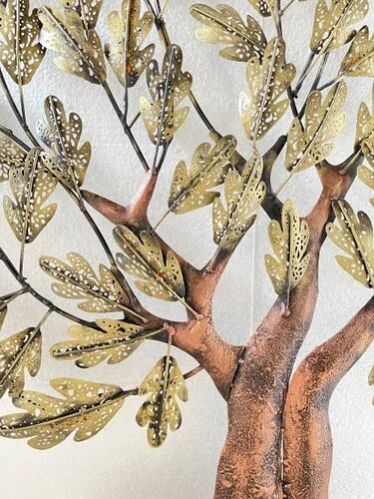 Golden and Brown Tree Wall Art