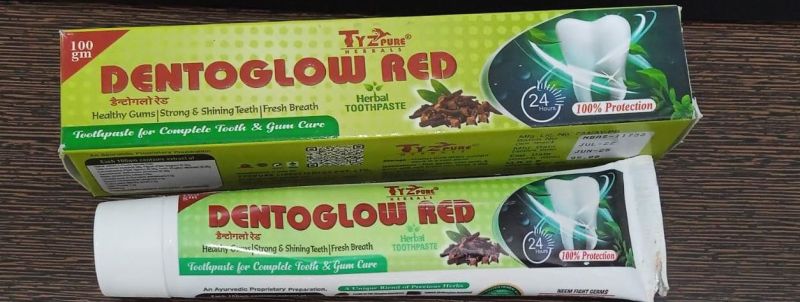 Dentoglow Red Herbal Toothpaste for Teeth Cleaning