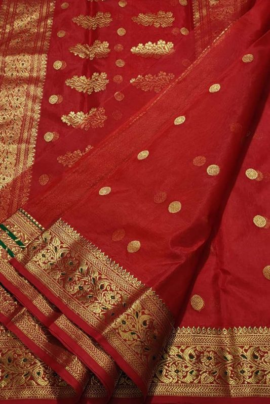 Handloom Chanderi Silk Saree, Speciality : Shrink-Resistant, Nice Pattern