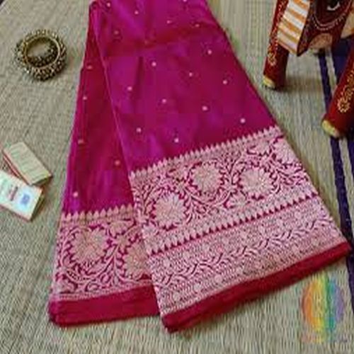 Handloom Katan Silk Saree, Saree Length : 5.5 Meter