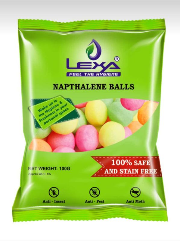 Lexa Colored Naphthalene Balls, Shape : Round