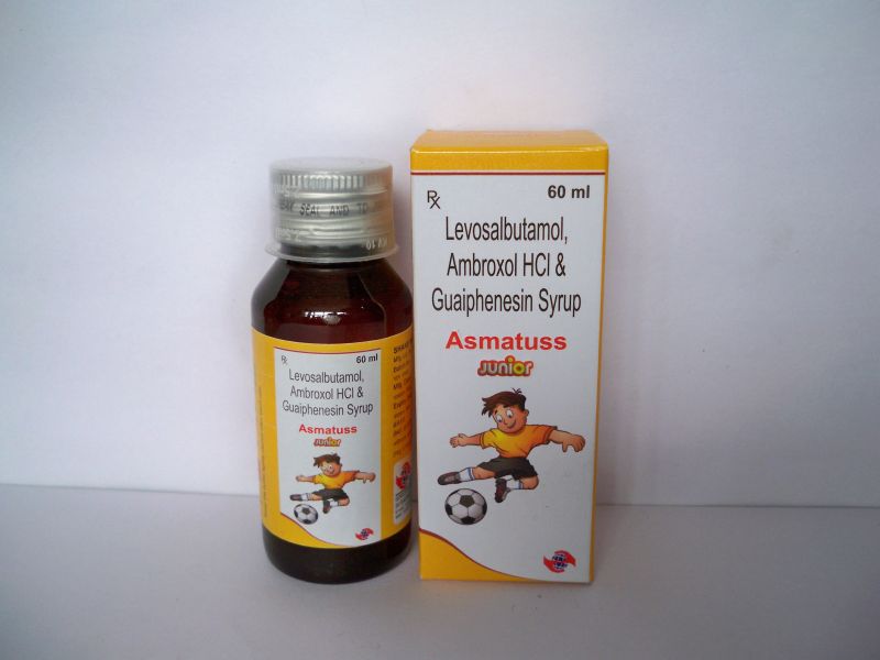 Levosalbutamol Sulphate Ambroxol Hydrochloride Guaiphenesin Syrup