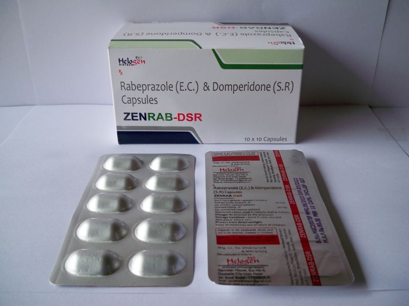 ZENRAB-DSR rabeprazole domperidone capsule, Pack Size : 10X10