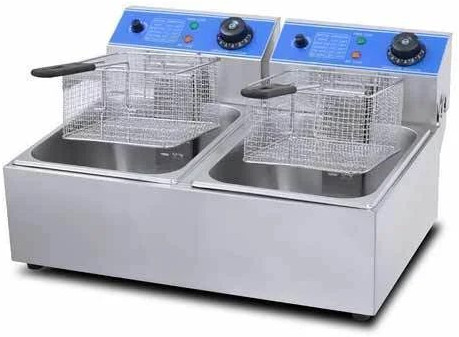 2 Tank 2 Basket Electric Fryer for Industrial Kitchen