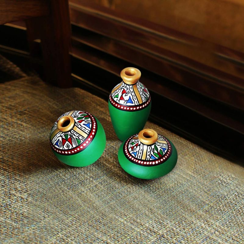 Festival Decoration Warli Pot Set