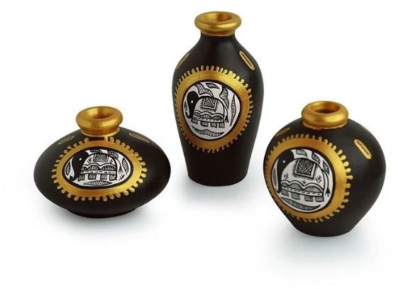 Festival Decoration Warli Pot Set