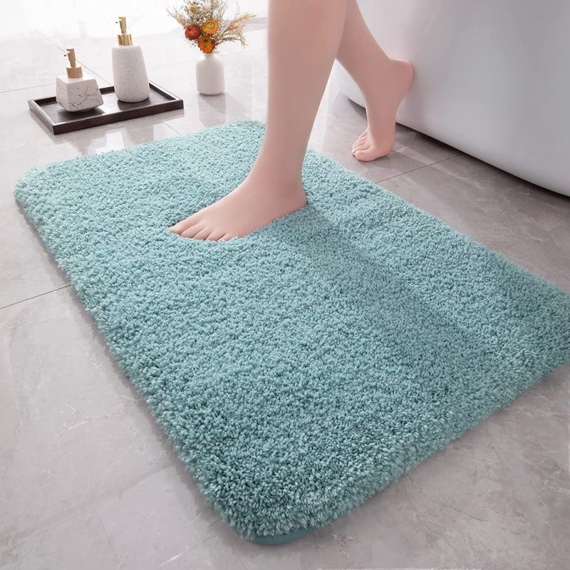 Plain Soft Microfiber Bath Mat, Shape : Rectangular