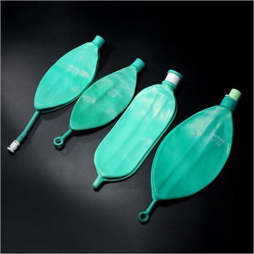 Green Rubber Rebreathing Bag For Hospital Green and Black Rubber Anesthesia Rebreathing Bag