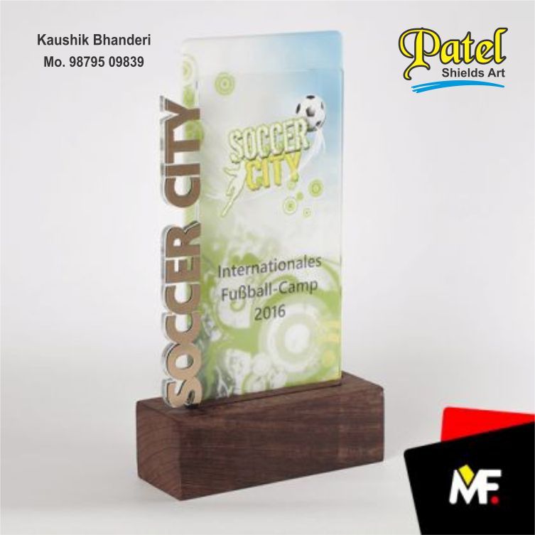 Glass Rectangular Memento Award