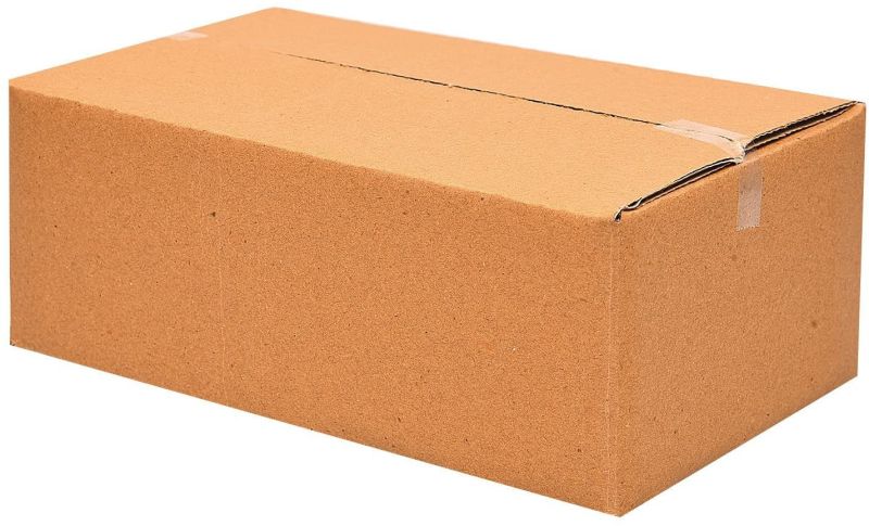 Kraft Paper Plain Cosmetic Packaging Box, Color : Brown