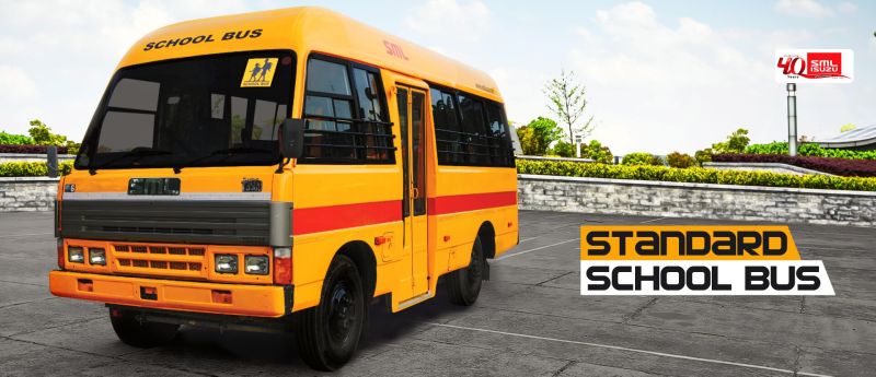 SML Standard CNG School Bus at Best Price in Muzaffarpur - ID: 7580023