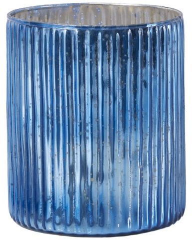 Glass Tealight Holders With Mercury Finished