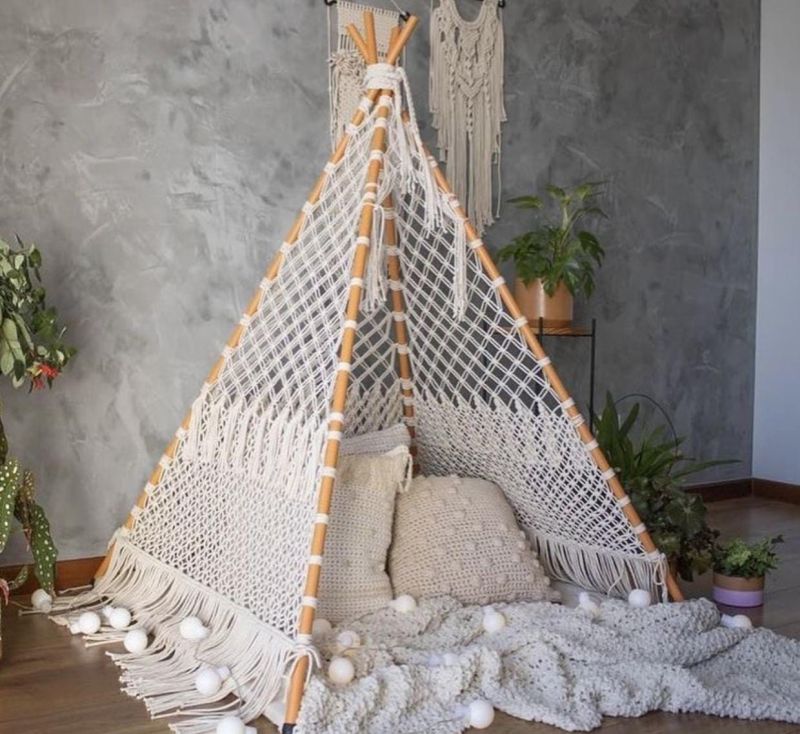 Handwoven Macrame Tent