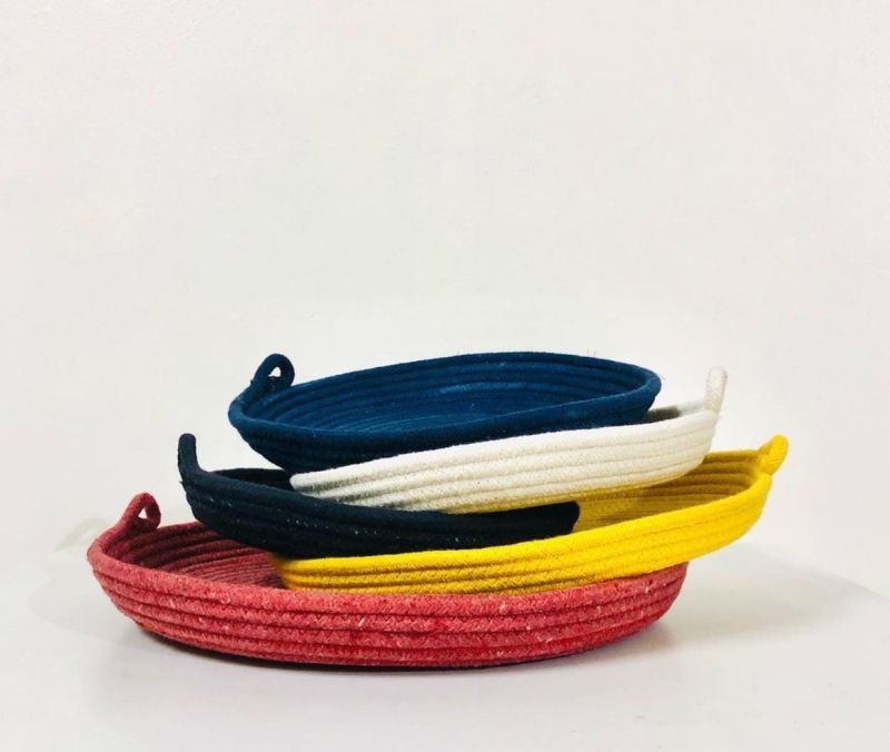 Natural Cotton Rope Basket