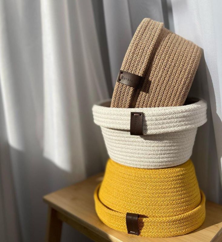 Natural Cotton Rope Basket