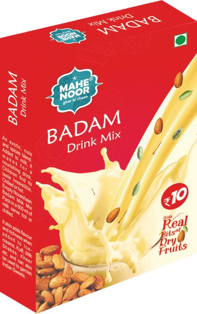 Mahe Noor 100gm Badam Drink Mix, Packaging Type : Paper Box